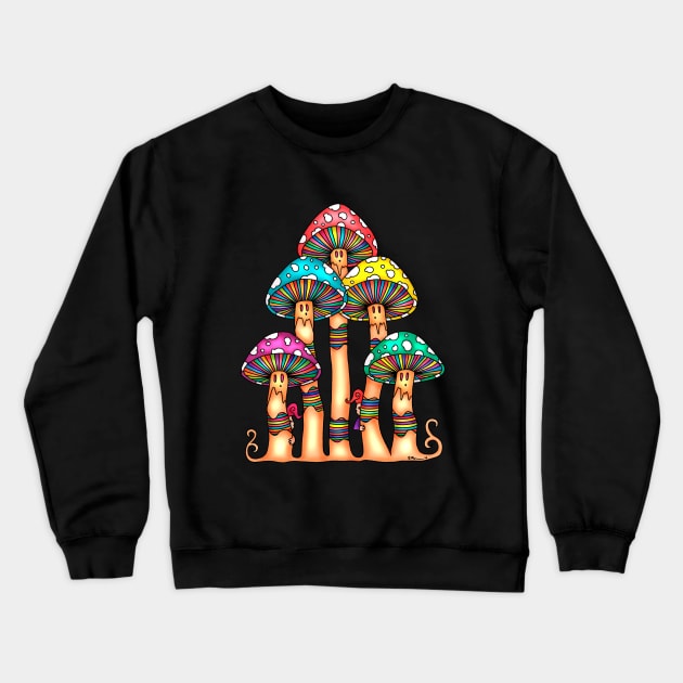 Mushroom Forest Crewneck Sweatshirt by ogfx